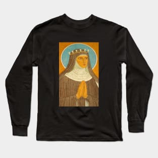 Saint Hildegard of Bingen Portrait Art Painting Long Sleeve T-Shirt